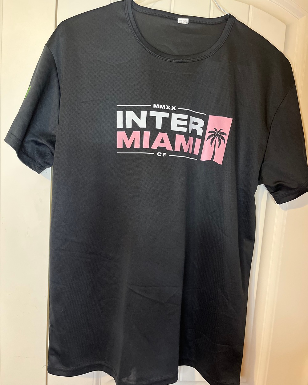 2025 Inter Miami CF Publix Promotional Giveaway Shirt Black Pink Large